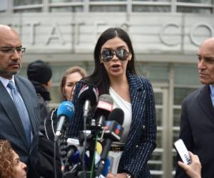 Emma Coronel, una exreina de belleza de 28 años, madre de dos niñas mellizas que tuvo con el exjefe del cartel de Sinaloa. Foto: AFP