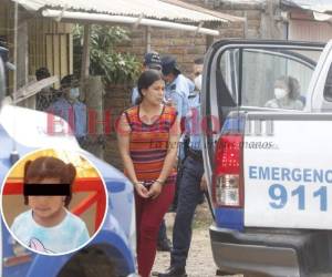 La mujer fue identificada como Daysi Estefanía Álvarez Montoya y su hija respondía al nombre de Mía Monserrath Álvarez. Foto: Estalin Irías/ EL HERALDO