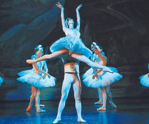 A través del ballet, el público conoce de la historia de un amor imposible entre el príncipe Siegfried y Odette.