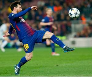 Leo Messi, delantero del FC Barcelona llegó a un nuevo récord en Champions League. (AFP)