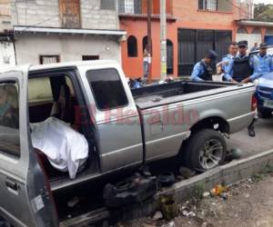 El cuerpo del infortunado hombre fue hallado por vecinos del lugar que alertaron a las autoridades. (Foto: Estalin Irías/ El Heraldo Honduras/ Noticias Honduras hoy)
