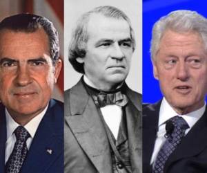 Richard Nixon renunció de su cargo, mientras que Andrew Johnson y Bill Clinton resultaron absueltos después de juicios en el Senado. Fotos: Cortesía.