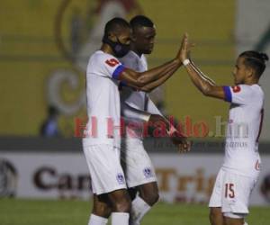 Jerry Bengtson fue la gran figura del partido en el Humberto Micheletti. Foto: Edwin Romero | EL HERALDO