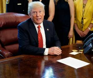 El martes, Trump dijo que era una “vergüenza” que se “filtrara” a la prensa una lista de preguntas propuestas elaborada en respuesta a las negociaciones de Mueller con el equipo jurídico. Foto: AP