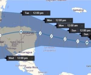 La tormenta Iota se podría convertir en huracán tocará tierra hondureña el domingo por la noche.