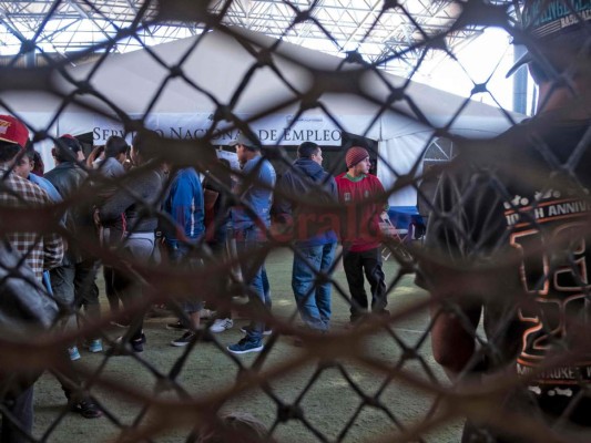 Migrantes centroamericanos que buscan trabajo en Tijuana, estado de Baja California, México. Foto Agencia AFP.