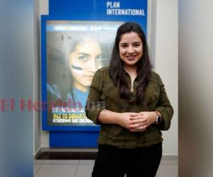 María José es embajadora de Plan Internacional Honduras desde hace un año. Foto: EL HERALDO.