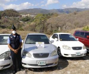 Los vehículos están en los planteles de la Dirección Policial de Investigaciones (DPI).