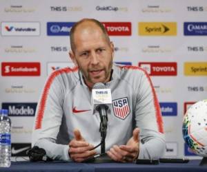 Gregg Berhalter estuvo en conferencia de prensa antes de enfrentar a Honduras el jueves en Denver. Foto: AFP