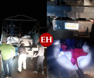 El cargamento fue interceptado cuando los militares se dirigían a Tegucigalpa con rumbo a las instalaciones del Estado Mayor Conjunto a presentarse a sus labores.