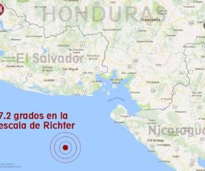 El sismo se localizó a 33 kilómetros de profundidad en el Océano Pacífico. No hay alerta de tsunami, ni pérdidas humanas. /Foto El Herald Honduras/
