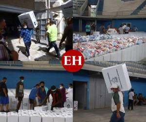 A pocas horas del inicio de las elecciones primarias del 14 de marzo, este sábado llegaron a Cortés las maletas electorales con papeletas y documentos auxiliares. Desde tempranas horas personal del CNE comenzó la distribución del material hacia todos los municipios de este departamento. Fotos: EL HERALDO