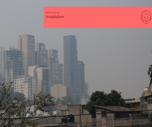 Imágenes tras un recorrido de EL HERALDO por la capital donde muestra como se ve el aire denso en las calles de Tegucigalpa.