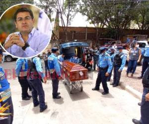 El presidente hondureño prometió hallar a los culpables del doble asesinato. Foto: Estalin Irías/ EL HERALDO
