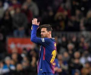 Lionel Messi en el Camp Nou. Foto AFP