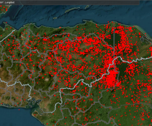 Mapa actualizado de los puntos de calor activos en todo el territorio hondureño hasta este 20 de mayo de 2024.