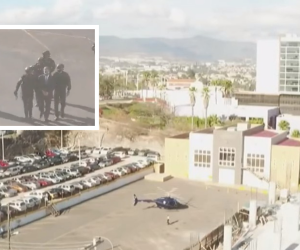 El expresidente llegó a la Corte antes de las 8:00 de la mañana y fue resguardado por agentes policiales hasta su ingreso a la sala.