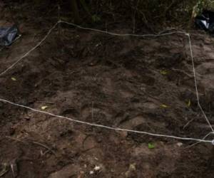 Los 69 cuerpos fueron recuperados de 49 fosas clandestinas en la comunidad de Santa Rosa, en el municipio de Tecomán, señaló la fiscalía en un comunicado. Cortesía TvAzteca