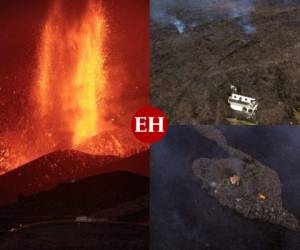 Este domingo se cumplen siete días de la erupción del volcán en La Palma. Ahora, la lava cubre más de 190 hectáreas, destruyendo hasta el momento 420 edificaciones y 15.2 kilómetros de carreteras. Más de 5 mil personas permanecen desalojadas... estas son las imágenes de la tragedia Fotos: AP y AFP
