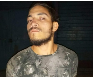 Steven Galeas en el momento de su captura. (Foto: Cortesía Policía Nacional)