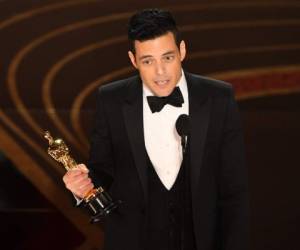 Rami Malek ganó como mejor actor protagónico de los Oscar 2019. Foto AFP