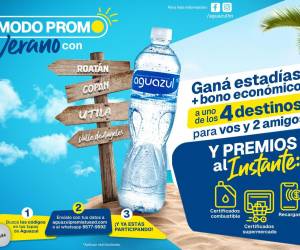 <i>Los ganadores con la nueva campaña “Modo Promo Verano con Aguazul”, podrán viajar con todos los gastos pagados a Roatán, Utila, Valle de Ángeles y Copán.</i>