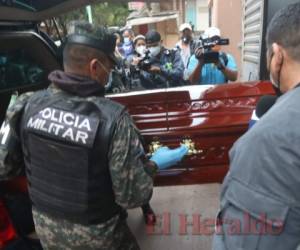 La familia de Escoto hasta el momento no ha detallado si el militar será sepultado en la capital o en el municipio de Cedros, de donde era originario. Foto: Alex Pérez/EL HERALDO.