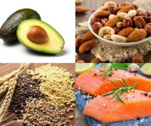 El aguacate, frutos secos, cereales integrales y el salmón son alimentos que te ayudarán a bajar de peso de una forma saludable.