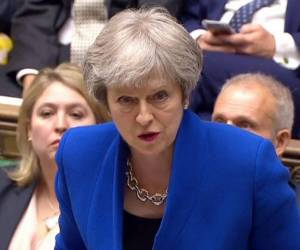 'Es importante asegurarnos de que cuando veamos al presidente de Estados Unidos aquí en el Reino Unido podamos mantener estas discusiones', añadió la primera ministra. Foto: AFP