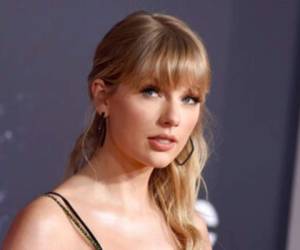 Taylor Swift en los American Music Awards en Los Angeles. Foto: AP