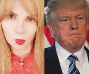 Mhoni Vidente, famosa astróloga cubana. A la derecha Donald Trump, presidente de Estados Unidos. Fotos Instagram| AFP