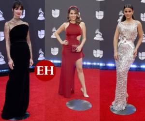 Estos famosos eligieron atuendos que encantaron para deslumbrar en la alfombra roja de los Latin Grammy 2019. Fotos AFP/AP