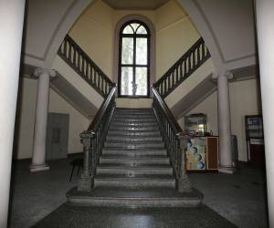Entrada de la Antigua Casa Presidencial en Tegucigalpa, Honduras.