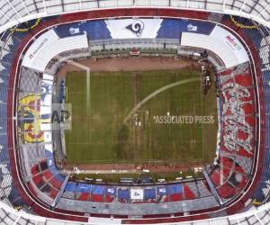 México tiene un acuerdo hasta el 2021 para albergar un partido de temporada regular en el estadio Azteca. Foto:AP