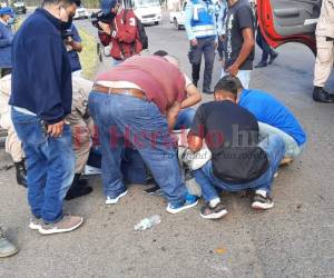 El percance ocurrió a tempranas horas de este viernes. Foto: Estalin Irías/EL HERALDO.