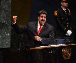 Nicolás Maduro durante la Asamblea General de las Naciones Unidas. (AFP)
