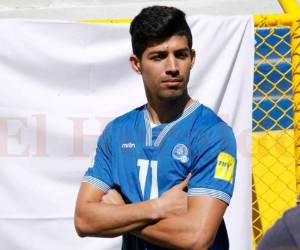 Nelson Bonilla, delantero de la Selección de El Salvador.