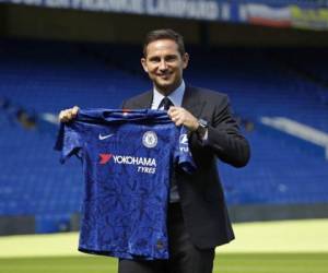 Frank Lampard al momento de la presentación como nuevo entrenador del Chelsea. Foto:AP