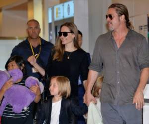 Según varios medios, Brad Pitt habría sido visto la semana pasada 'agrediendo verbal y físicamente' a uno de los niños. Foto: AFP