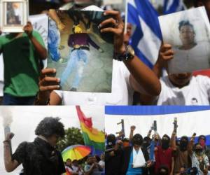 Pobladores de la combativa ciudad nicaragüense de Masaya salieron a las calles para exigir la salida del presidente y justicia por los muertos en las protestas. Foto: Agencia AFP