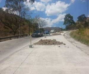 Así luce de avanzado el proyecto actualmente en la cuesta de El Chile-Cerro Grande.