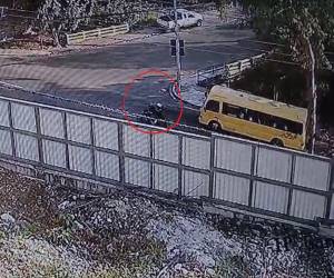 Las cámaras captaron el momento exacto del crimen.