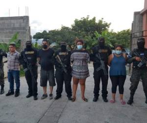 Los sospechoso fueron detenidos en el municipio de Yuscarán, El Paraíso.