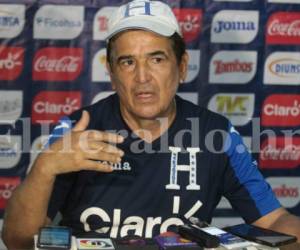 Jorge Luis Pinto, entrenador de la Selección de Honduras. Foto Grupo Opsa