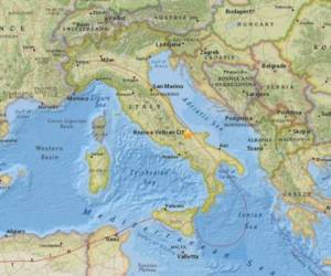 Una fuerte sacudida de magnitud 4.7 se registró en el centro-este de Italia.