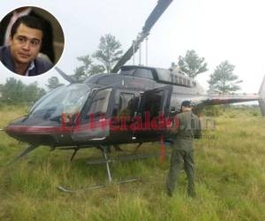 Este helicóptero supuestamente pertenecía a Juan Antonio Hernández Alvarado, más conocido como Tony Hernández. Foto: Exclusiva EL HERALDO.