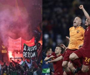Una fiesta vivió la Roma al eliminar al Barcelona en la Champions League. Foto: AFP