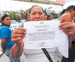 El grupo de vendedores denunció ante el Conadeh lo que ellos consideran un abuso por parte de las autoridades de la Alcaldía.