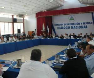 Se reanudó el diálogo nacional entre oposición y el Gobierno de Nicaragua. Foto: Cortesía LA PRENSA/Conferencia Episcopal de Nicaragua