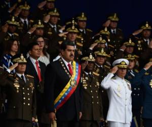 El presidente venezolano, Nicolás Maduro asiste a una ceremonia para celebrar el 81 aniversario de la Guardia Nacional en Caracas. Foto: AFP/Juan BARRETO.